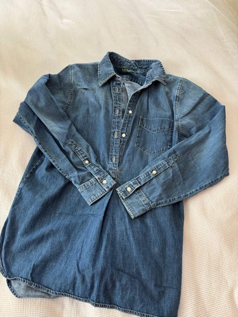 Ralph Lauren Blue Denim Shirt - Washed Indigo